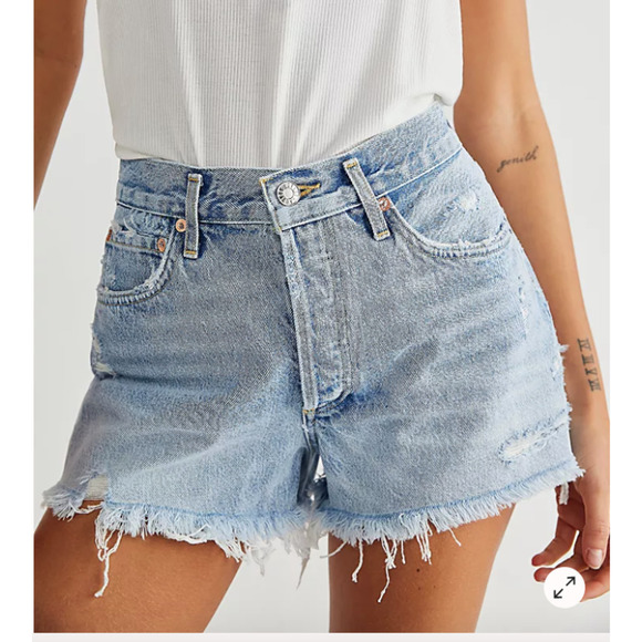 Free People AGOLDE Parker Shorts Jean Denim 29 NEW